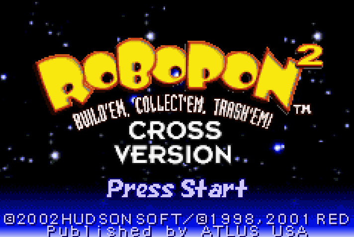 Robopon 2 Cross Version Title Screen